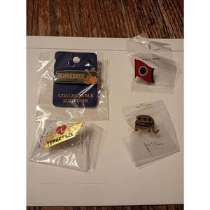 Tennessee State Pin Lot Enamel Hat Lapel Pins Souvenir Set 4pc NEW